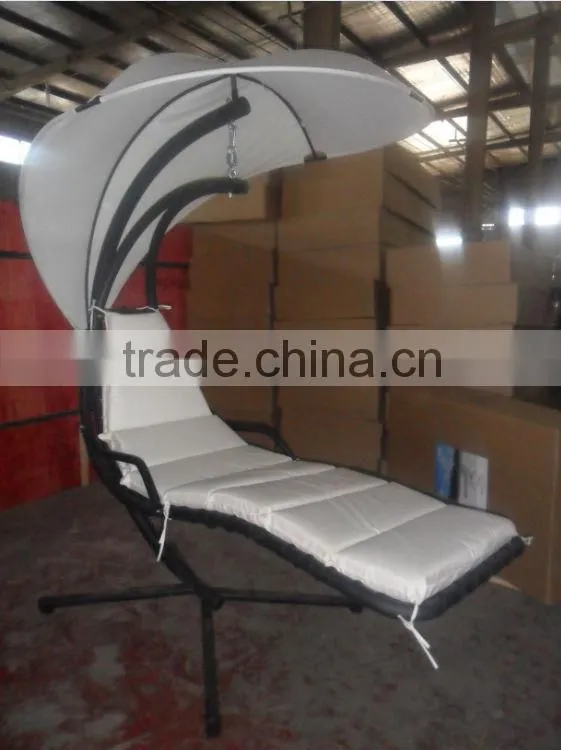 Metal Stand Helicopter Canopy Hanging Outdoor Swing Chair