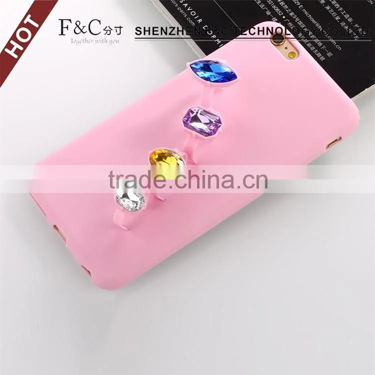 full body phone case for iphone 6 luxury protective diamond cell phone case for iphone 6
