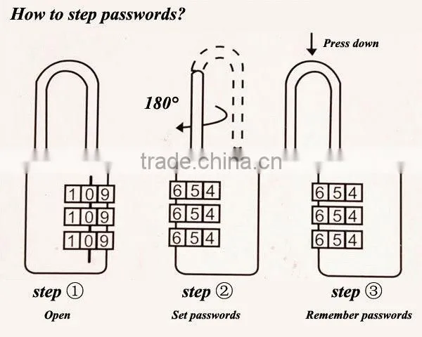 Metal Lock for Suitcase