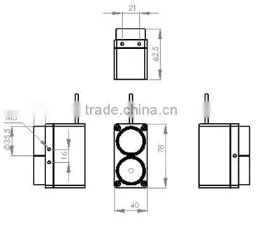 500m(1-500m) Laser Distance Sensor with RS232/RS422 communication port