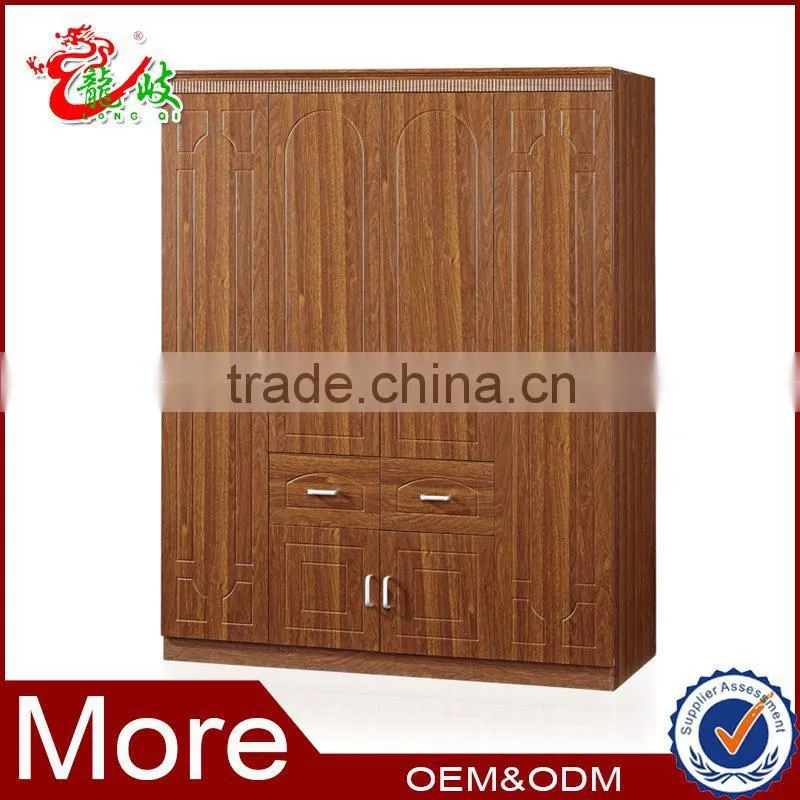 easy assemble wooden wardrobe bedroom furniture storage cabinet design FC403