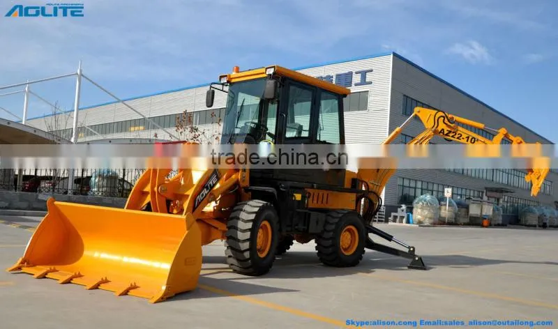 4x4 compact tractor with loader and backhoe