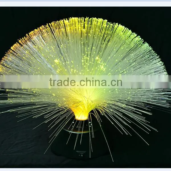 led fiber optic lamp with plastic base