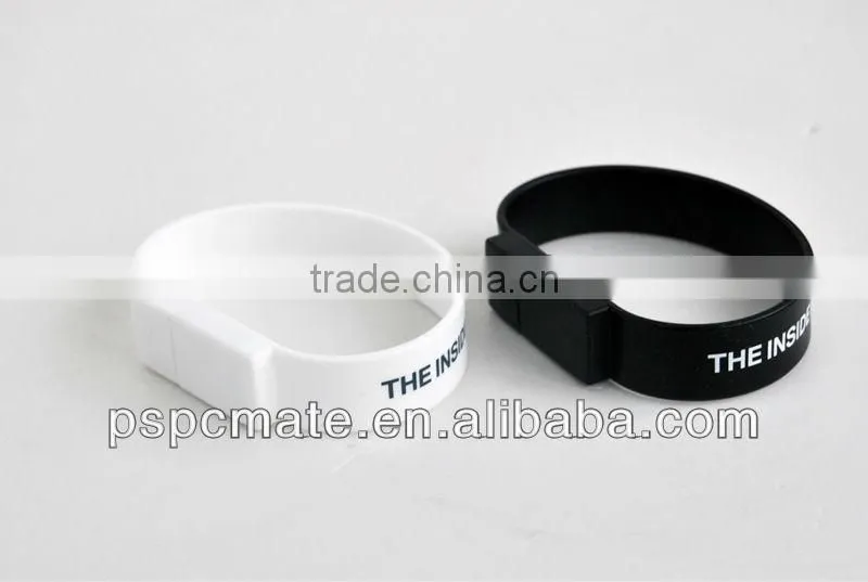 2013Hot sale silicone wrister style USB flash drive