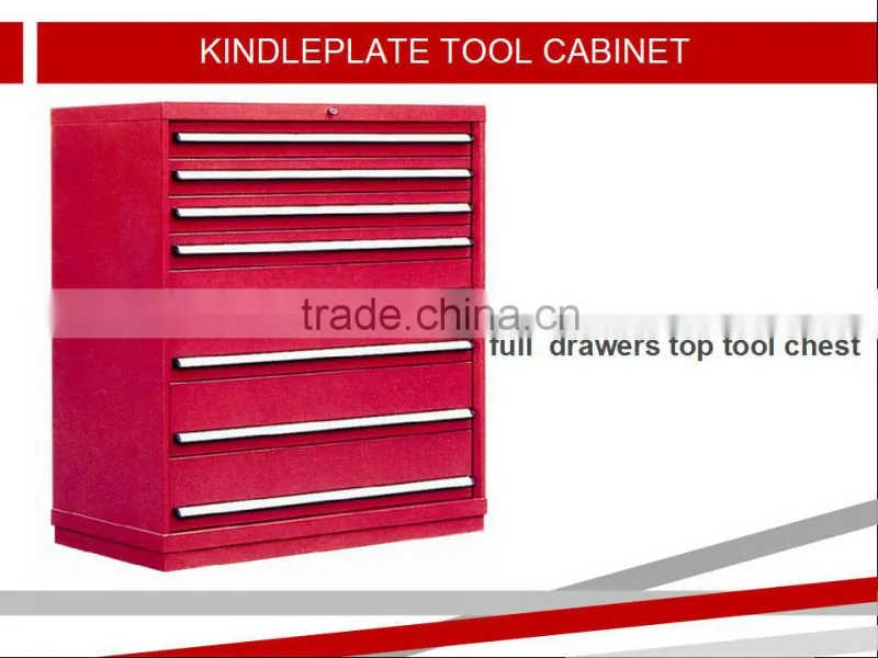 Rolling Aluminium Profile Handle tool box and top chest with 16 drawers