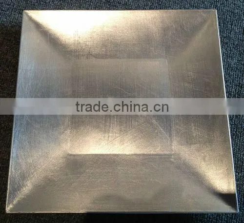 Silver charger plate