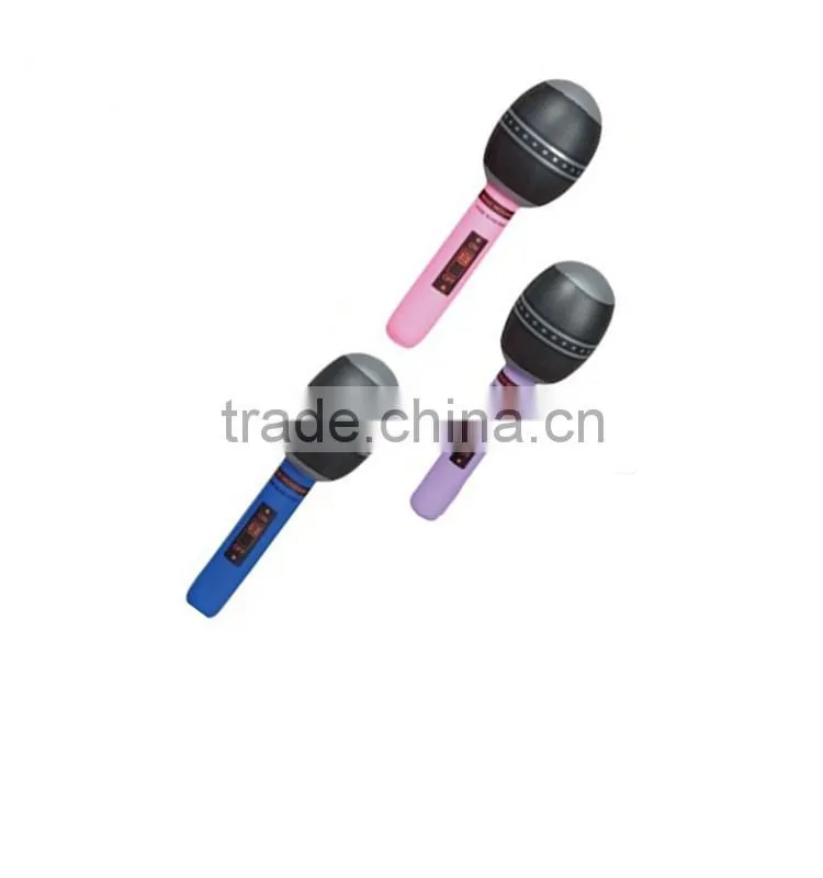 Inflatable kids plastic toy microphone