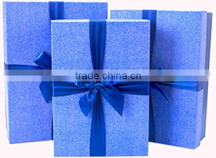 Customized paper box packaging gift cardboard box with ribbon paper gift box