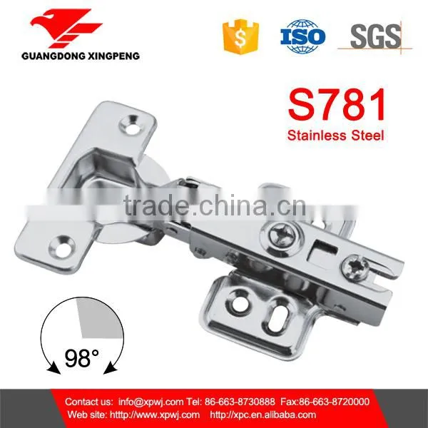 jieyang hydraulic soft closing stainless steel butt hinge for cabinet type of door hinge