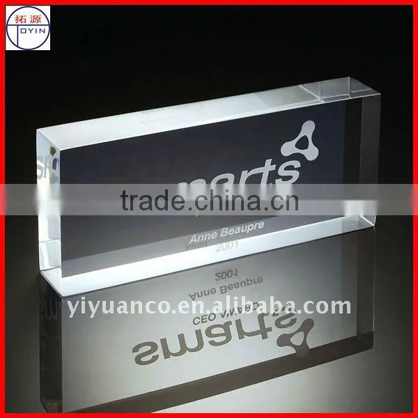 Different shape customized acrylic paperweight wholesale