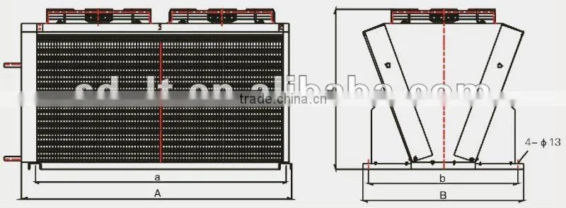 Low Noise High Efficiency Air Cooled Condenser Unit FN Series