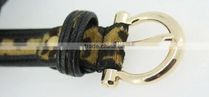 NEW Casual PU belt for fashion dress with PU faux fur leather China factory wasit belt for lady