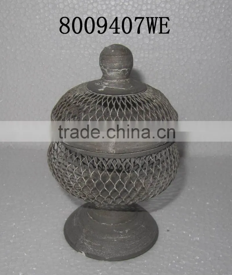 Industrial french wire basket holder for plant and fruit