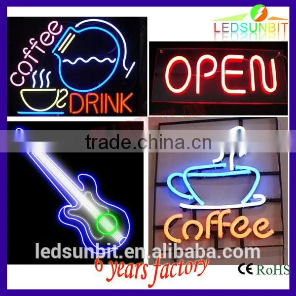 Flexsible waterproof LED neon signs orange
