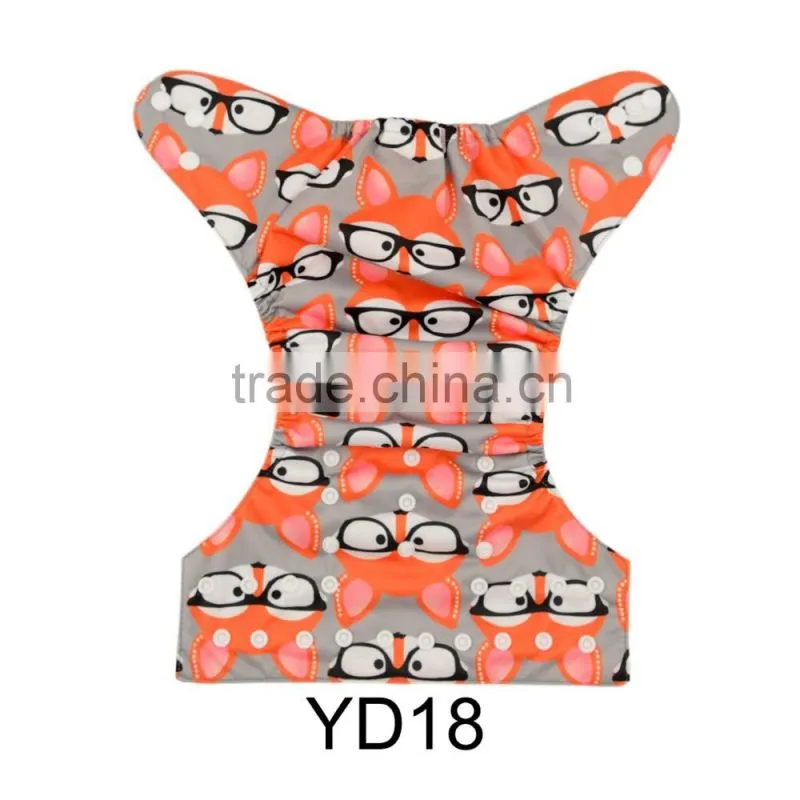 Alva New Animal and Plant Pattern Design Eco-friendly Cloth Baby Diaper Stock