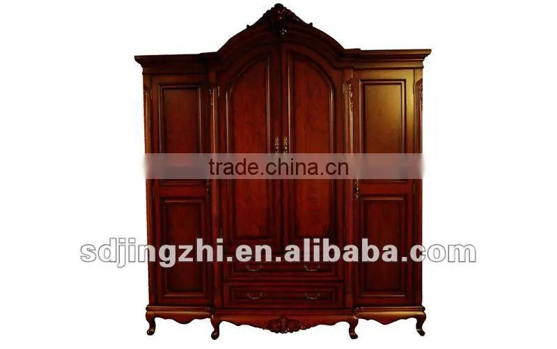 Modern cherry wood wardrobe