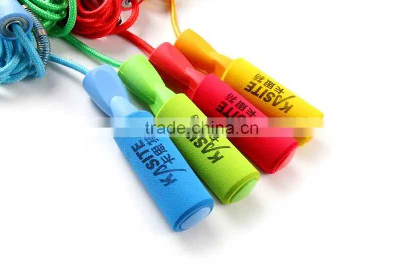 high quality jump rope with foam / high jump rope sale / bearing skipping rope