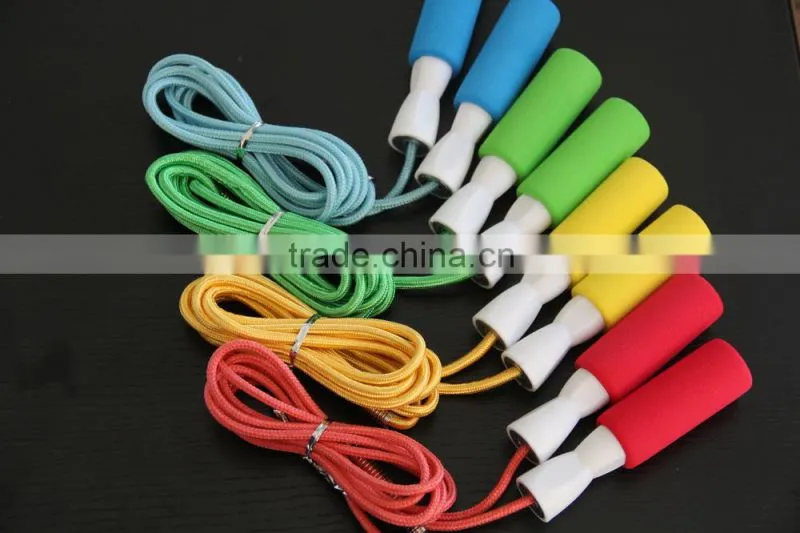 high quality jump rope with foam / high jump rope sale / bearing skipping rope