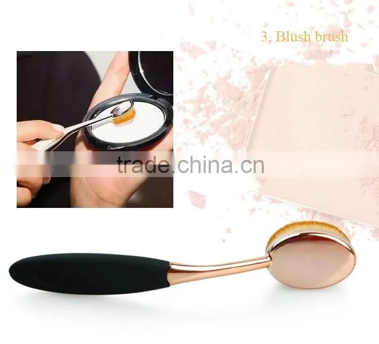 2016 Oval rose gold professional andor makeup brush