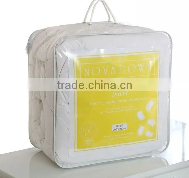 King Size 15%white duck down 85%soft feather fiber duvet