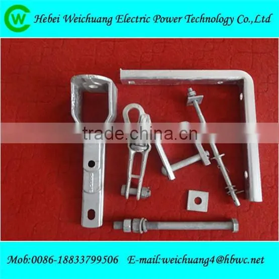 high strength overhead line fitting pole line hardware for adss cable fitting