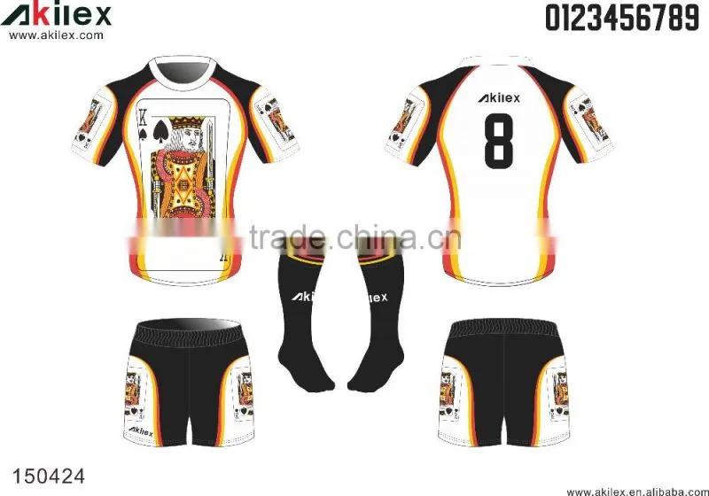 2016 custom new design Rugby suits / rugby shirt