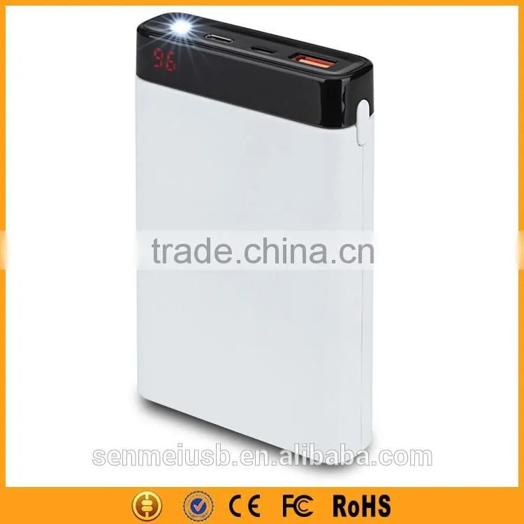 New Products Quick Charge Power Bank Charger 10000mah