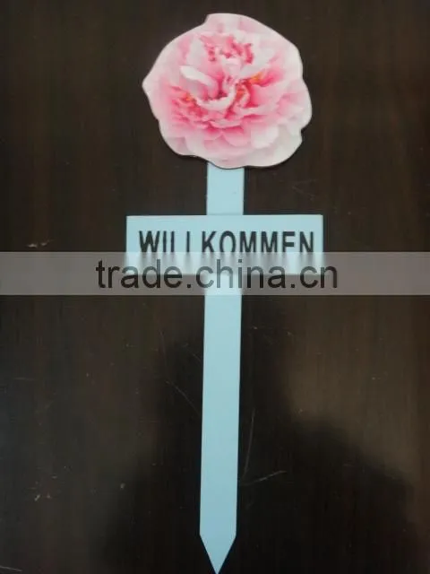 Garden Guide WELCOME WILLKOMMEN Flower Butterfly Designs BSCI certificate