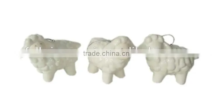 Customized ceramic wedding decoration napkin rings Hanging Decoration
