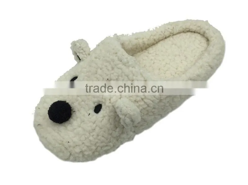 Cute fluffy Animal style fuzzy comfortable and soft sole indoor slipper