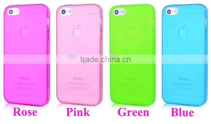Crystal Soft TPU Case For Apple iPhone 4/5/5s And Samsung, Multi Color Avaliable