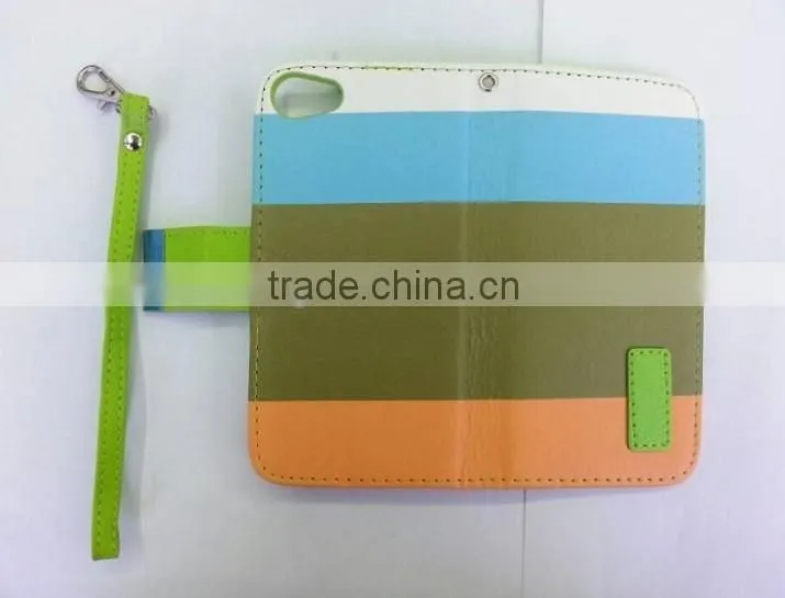 China Factory OEM Design Mix Color Flip Wallet Case Cover For iPhone&Samsung