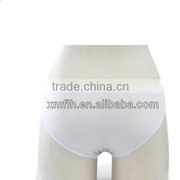 factory price ladies disposable cotton underwear for travel/home use/salon/hospital/spa