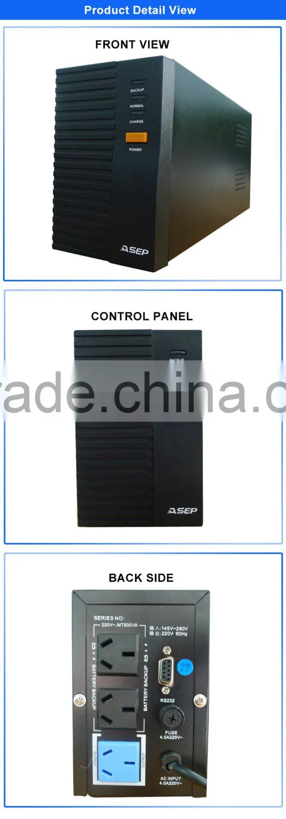 Computer 500Va Offline UPS Uninterruptible Power Supply