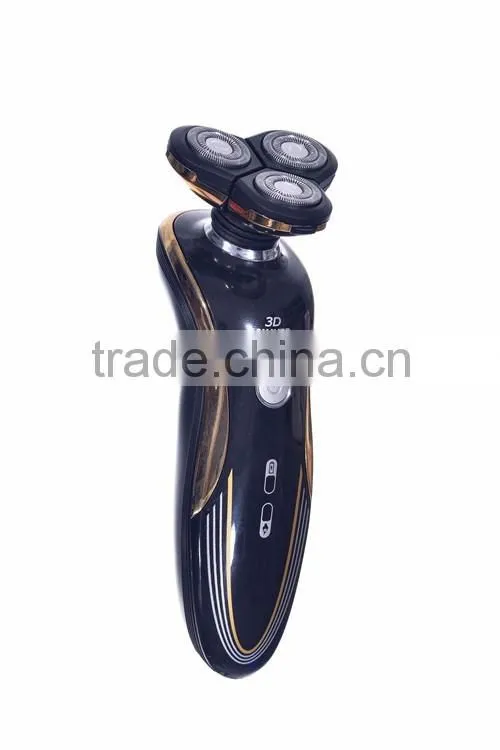 New arrival 3 head 3 in 1 12v black man electric shaver for men