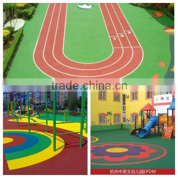 colorful epdm synthetic rubber running track raw material
