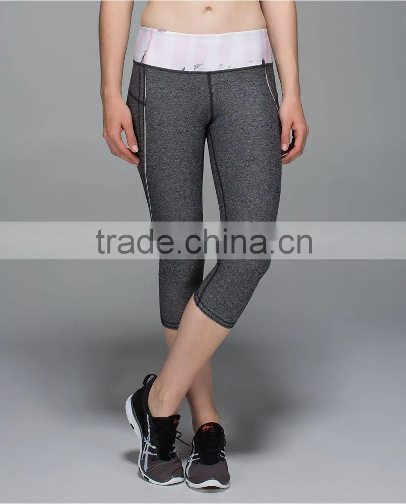 Fashion design top workmanship nylon and spandex yoga tight for women wholesale yoga pants