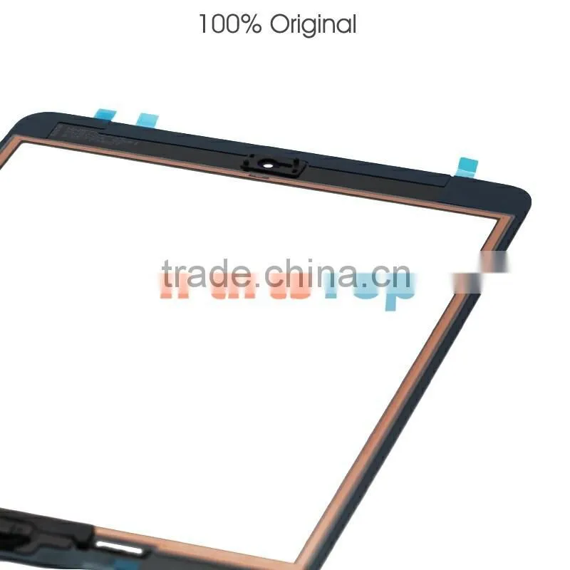 Whosale 100% Original Front Touch Screen Digitizer With IC Assembly For iPad Mini,With Original Adhesive Home Button Assembly