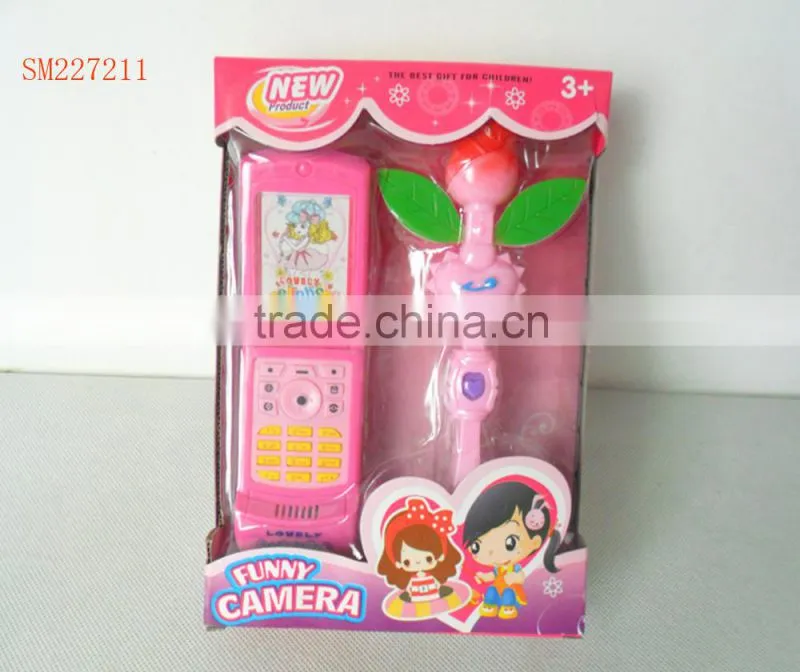 Funny plastic toy mobile phone for kids