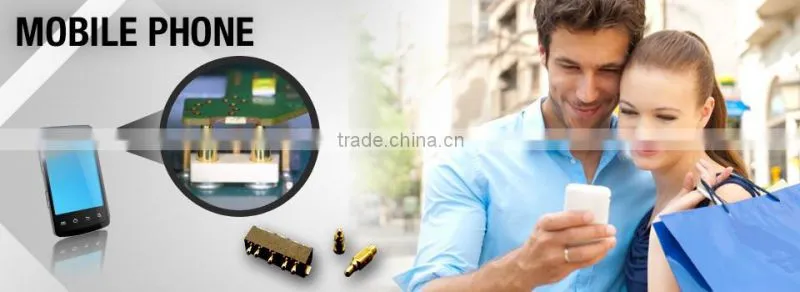 5.0mm customize gold plating pogo pin connector for computer
