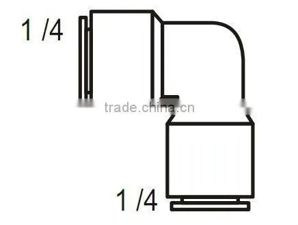 Bulkhead Union Elbow RO Fitting / Connector