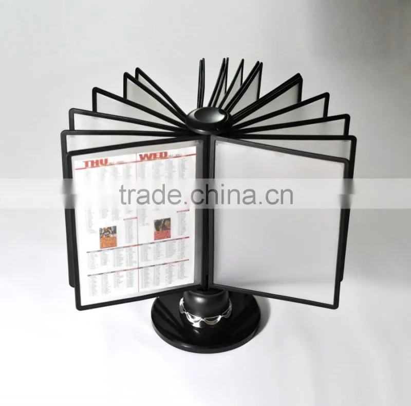 A4 Half Moon Handling Display Reference Rack 20 Pockets Display Reference Rack