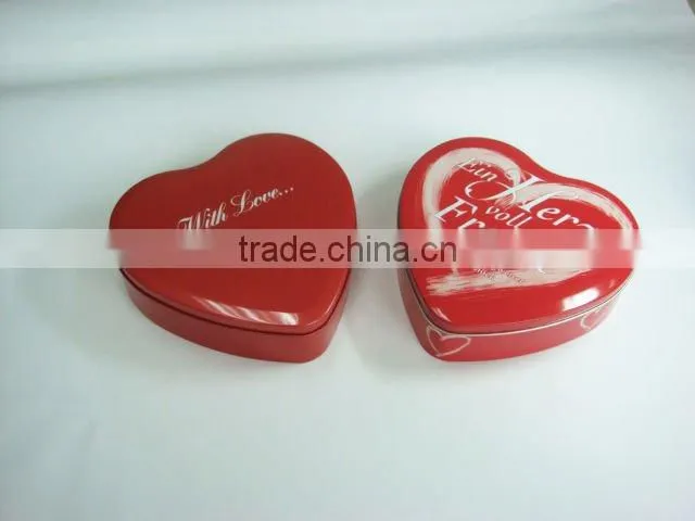 Heart Shape Watch Packing Tin Box