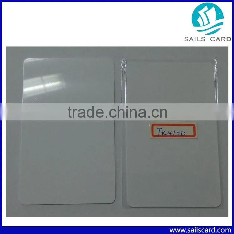 125khz TK4100 EM Chip Blank PVC Plain White ID Card