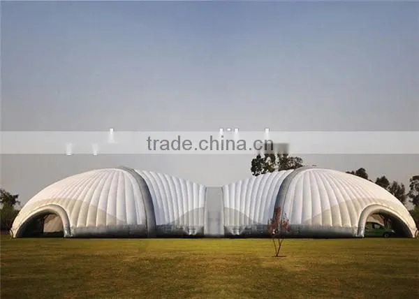 Multifunctional White Giant Inflatable Dome Tent With Doors For Outdoor Activities