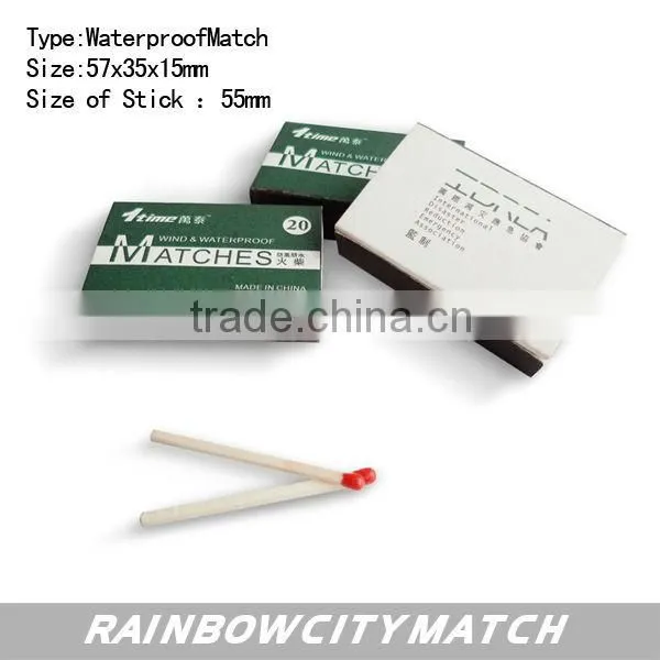 waterproof match boxed match for outdoor goods