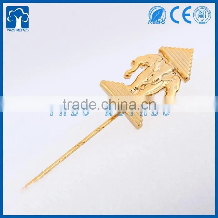 custom gold silver name stick pin brooch