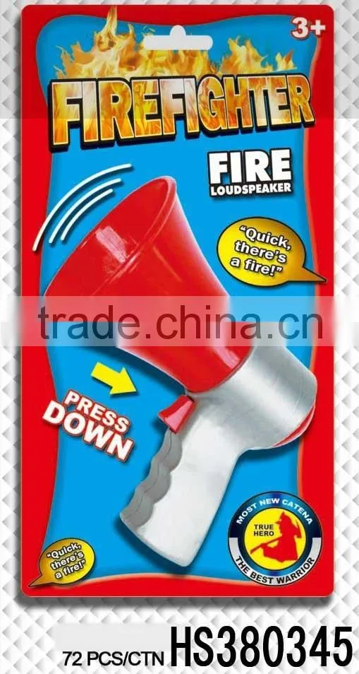 children interesting loudspeaker fireman toy