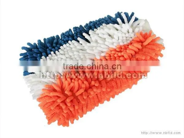 Colorful chenille mircofiber wash mitt