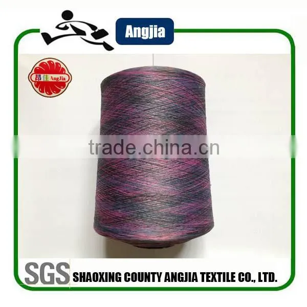 Polyester space dye yarn for socks knitting